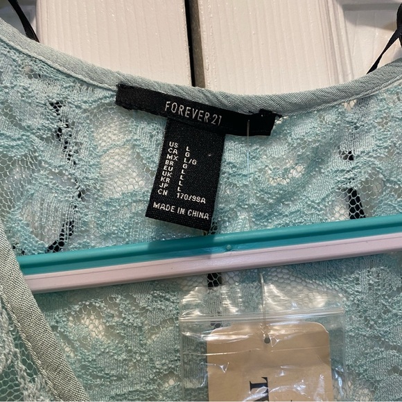 NWT Forever 21 mint top long sleeves - Picture 5 of 8